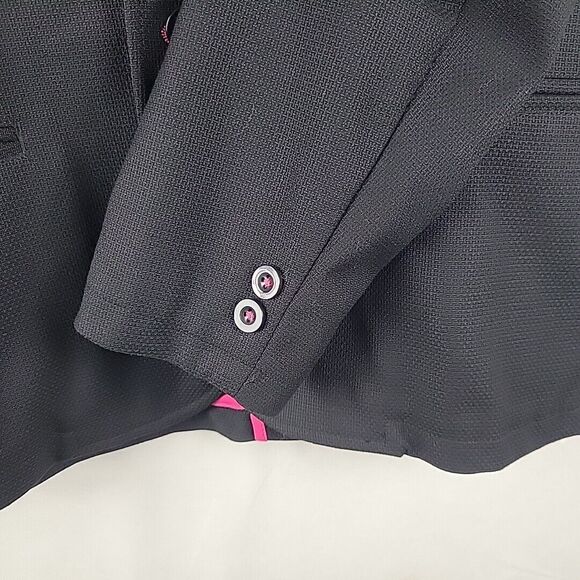 T-Mobile Employee Blazer Womens Medium Black Pink Uniform Jacket NWT - Picture 8 of 11